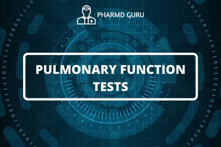 PULMONARY FUNCTION TESTS