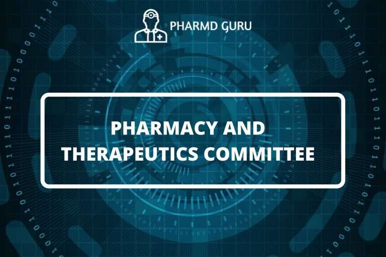 PHARMACY AND THERAPEUTICS COMMITTEE