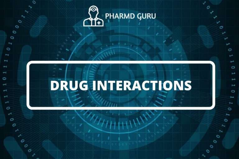 DRUG INTERACTIONS