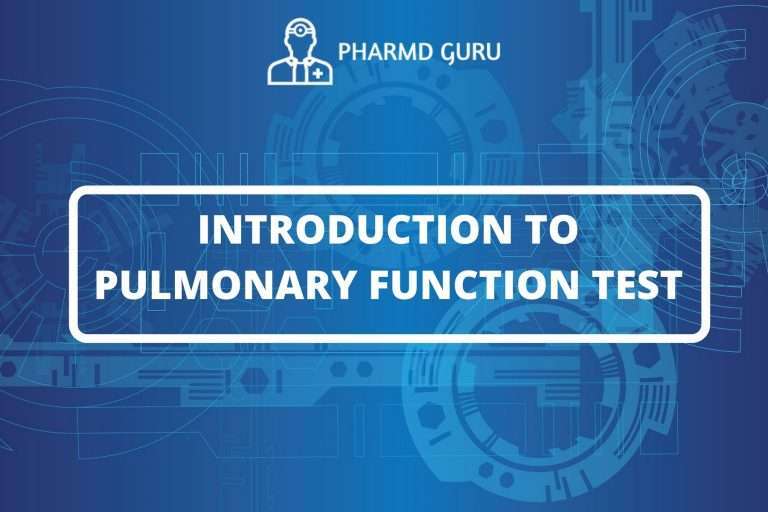 INTRODUCTION TO PULMONARY FUNCTION TEST