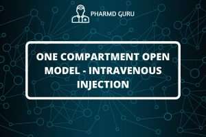 ONE COMPARTMENT OPEN MODEL INTRAVENOUS INJECTION