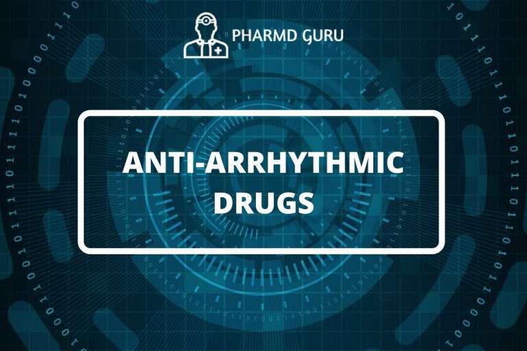 ANTI-ARRHYTHMIC DRUGS