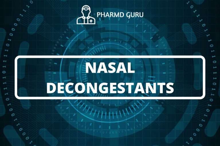 NASAL DECONGESTANTS