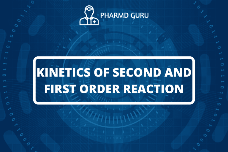 KINETICS OF SECOND AND FIRST ORDER REACTION