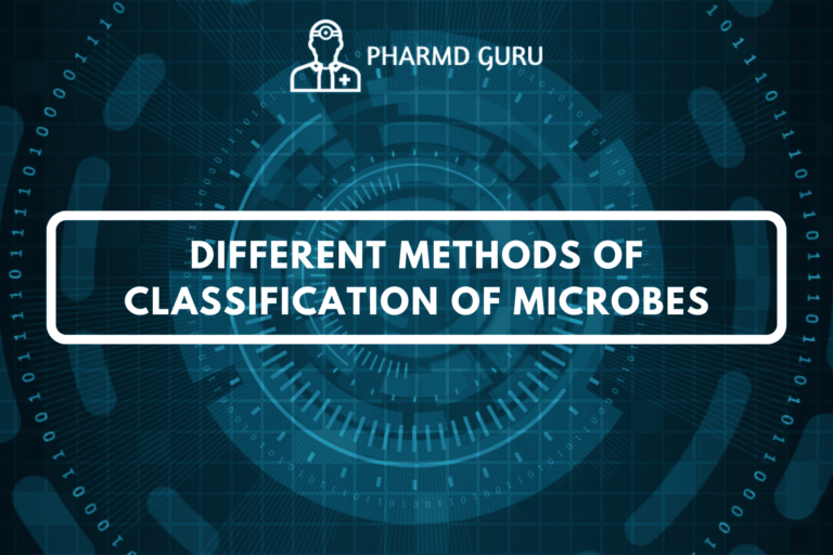 DIFFERENT METHODS OF CLASSIFICATION OF MICROBES