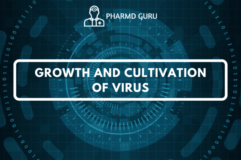 GROWTH AND CULTIVATION OF VIRUS