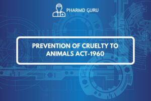 PREVENTION OF CRUELTY TO ANIMALS ACT-1960