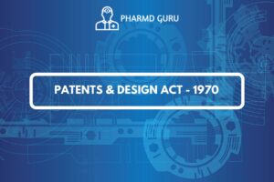 PATENTS AND DESIGN ACT-1970