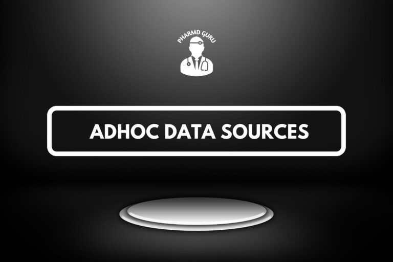 ADHOC DATA SOURCES