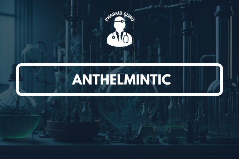 ANTHELMINTIC